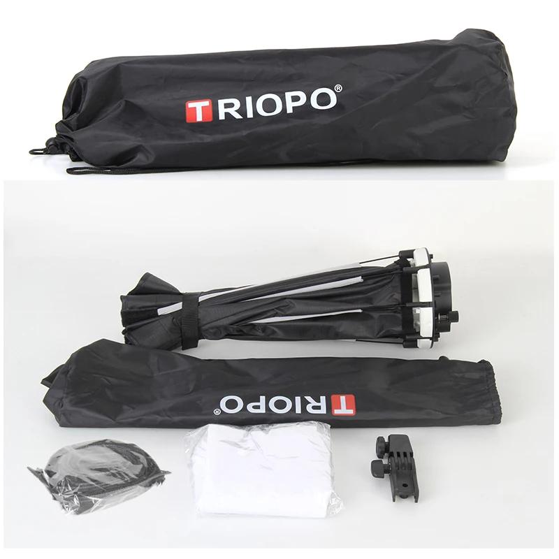 Triopo 90 cm universel extérieur parapluie octogonal Softbox avec grille en nid d'abeille Speedlite 