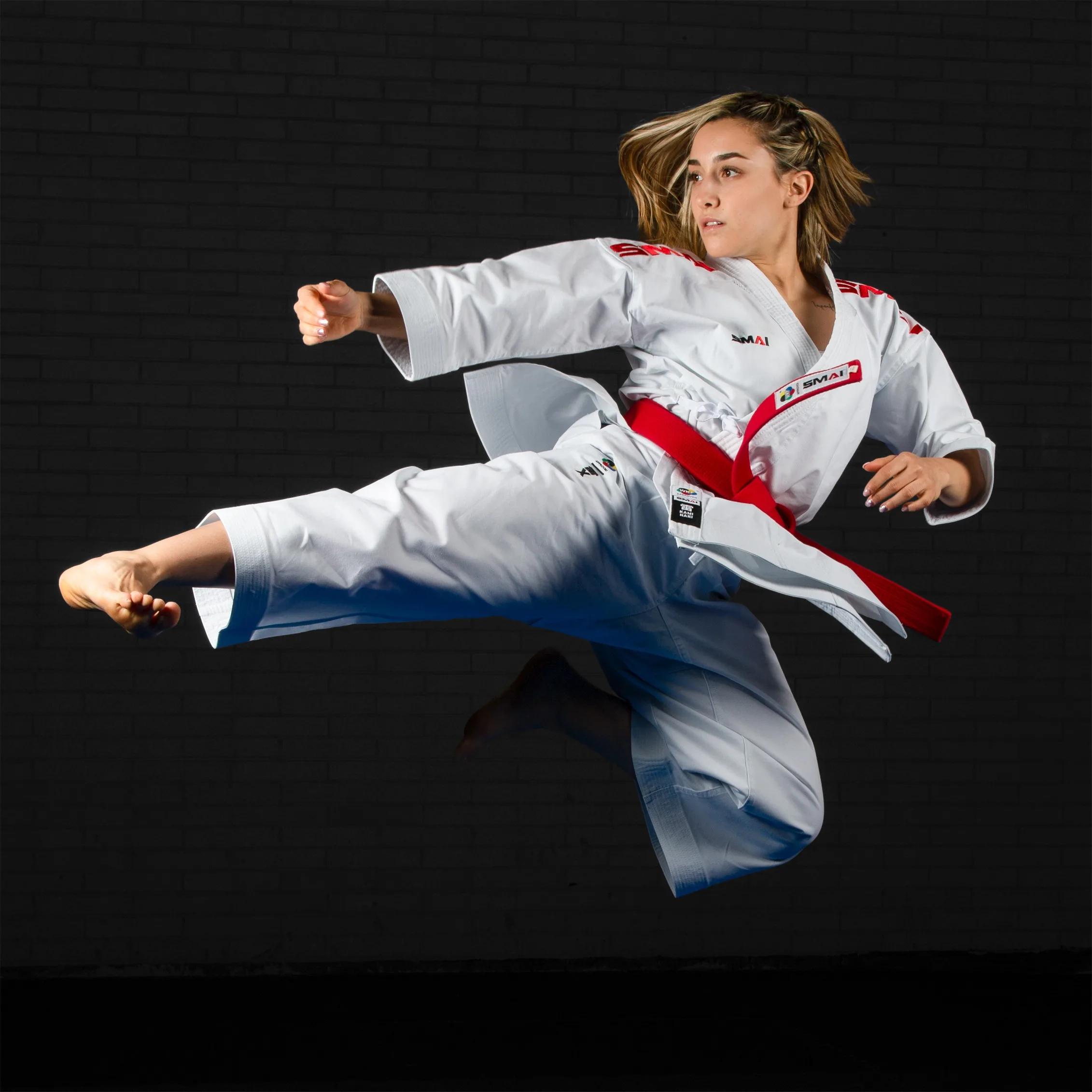 Karategi SMAI 14OZ PREMIUM KAMINARI X - Uniforme officiel WKF approuvé pour compétition Kata