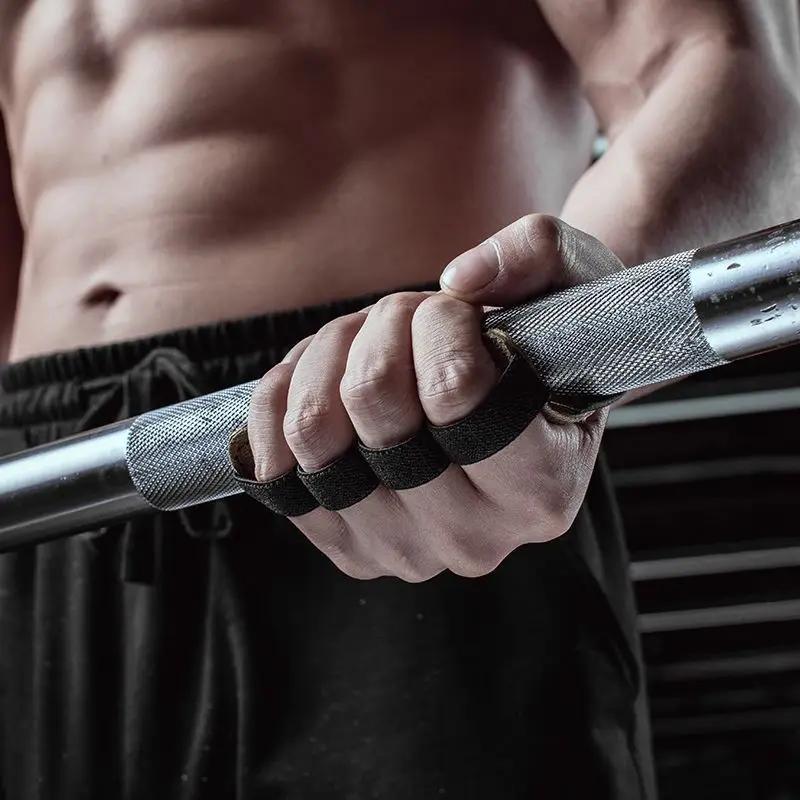 Gants d'entraînement d'haltérophilie en cuir Protection de la paume femmes hommes Fitness sport poig