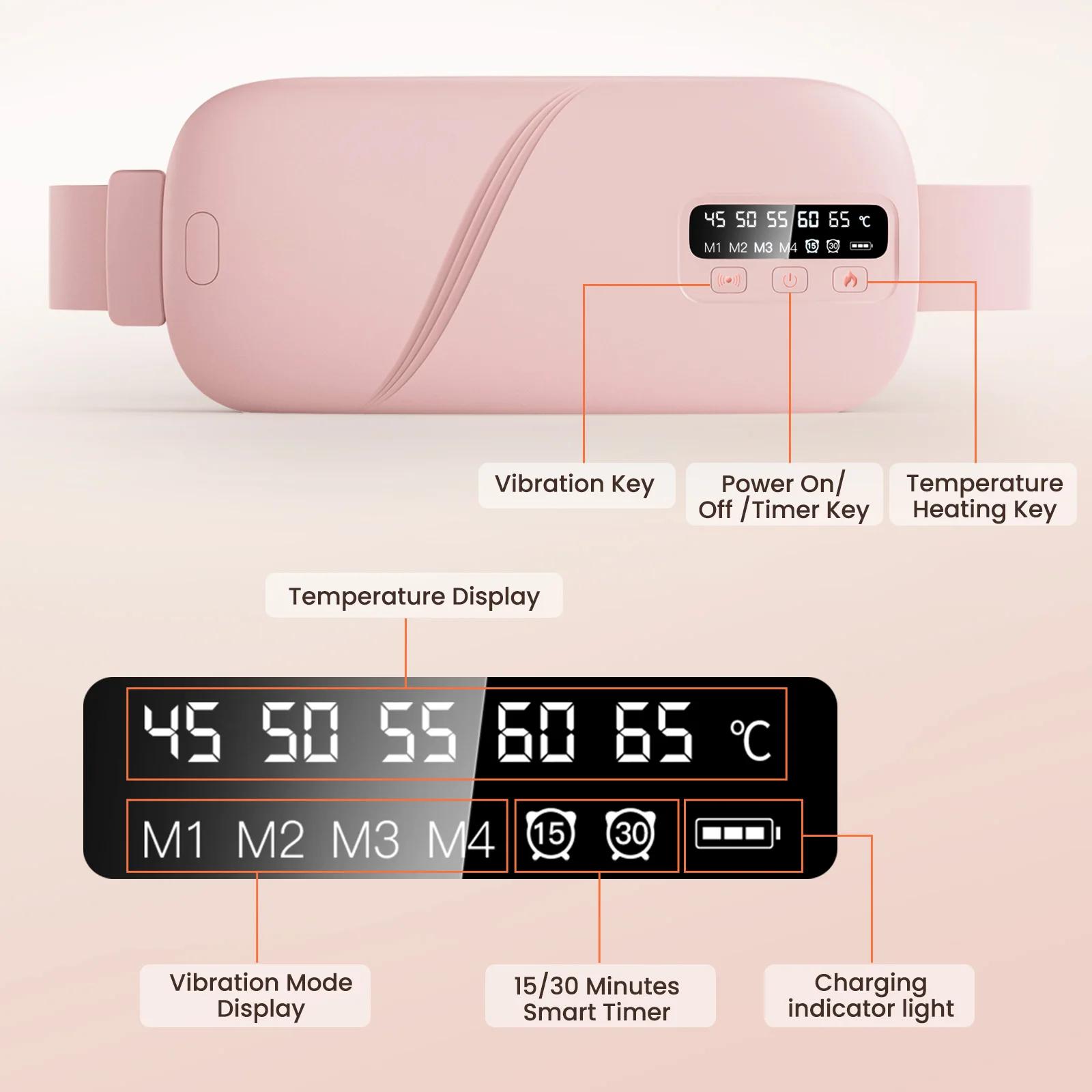 5 Modes de chauffage électrique Vibration taille ceinture de Massage intelligent chaud palais femmes