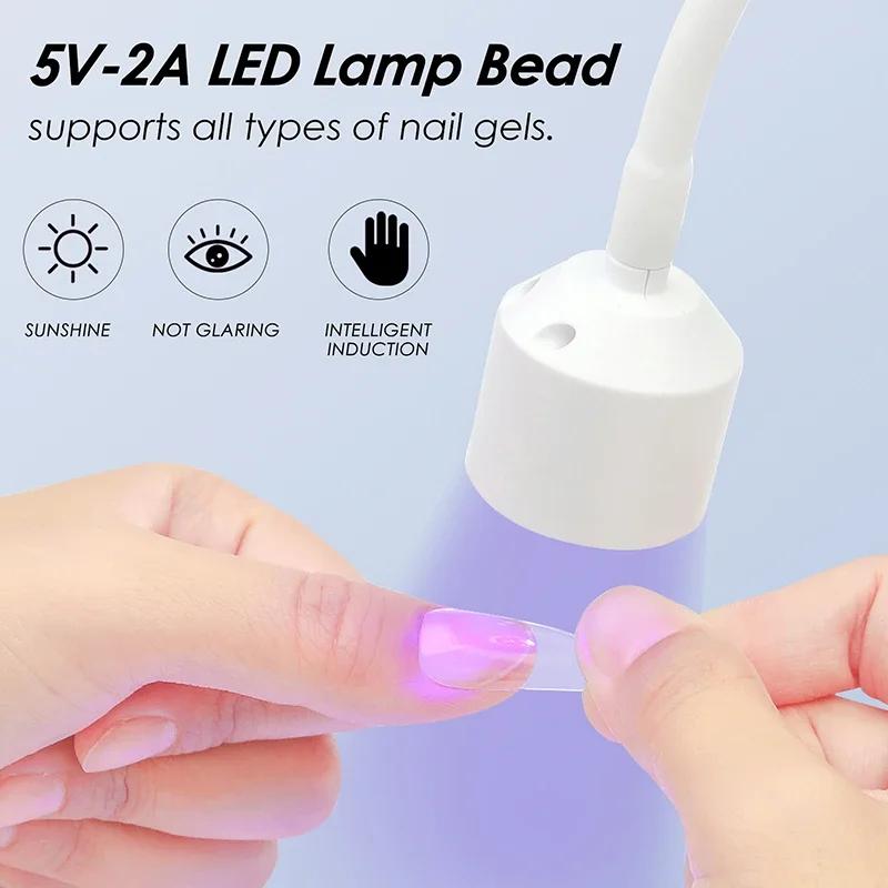 Mini sèche-ongles UV LED lampe à ongles pliable USB lampes de polymérisation lampe de bureau pour ve
