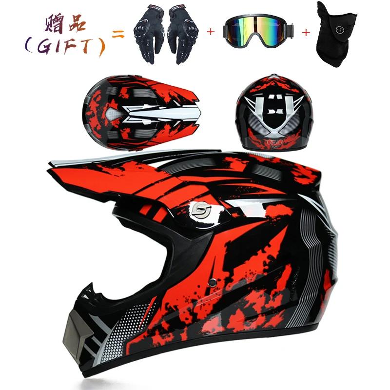 Casque de motocross de sécurité Casco Motocross vélo descente capacité ATV casque croisé enfant casq