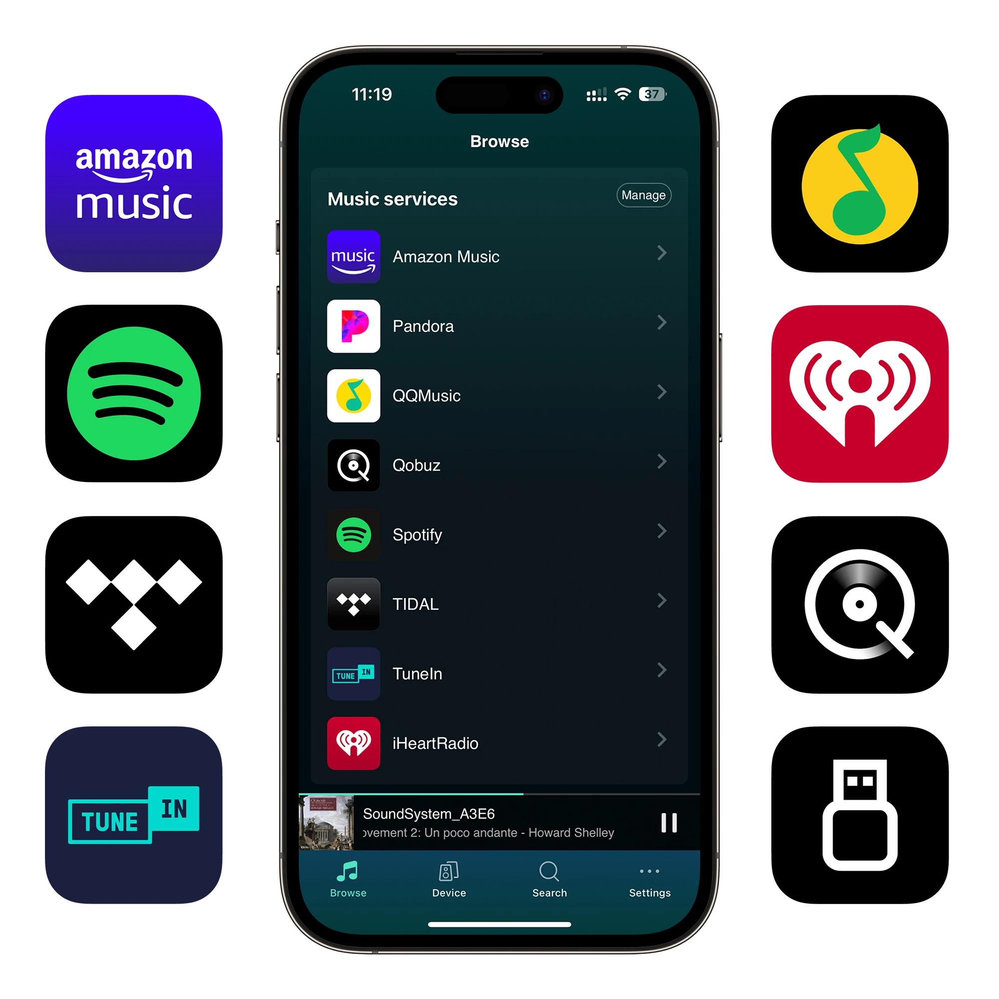 Récepteur audio Arylic S10 + WiFi Bluetooth 5.0, module de circuit récepteur de musique stéréo domes