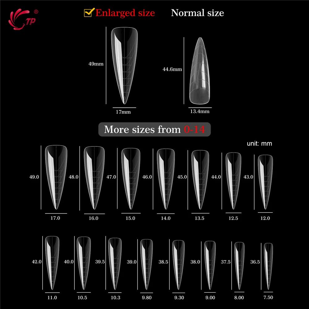 TP 75 pièces/150 pièces Stiletto double forme ongles acrylique construction rapide Gel moule couvert
