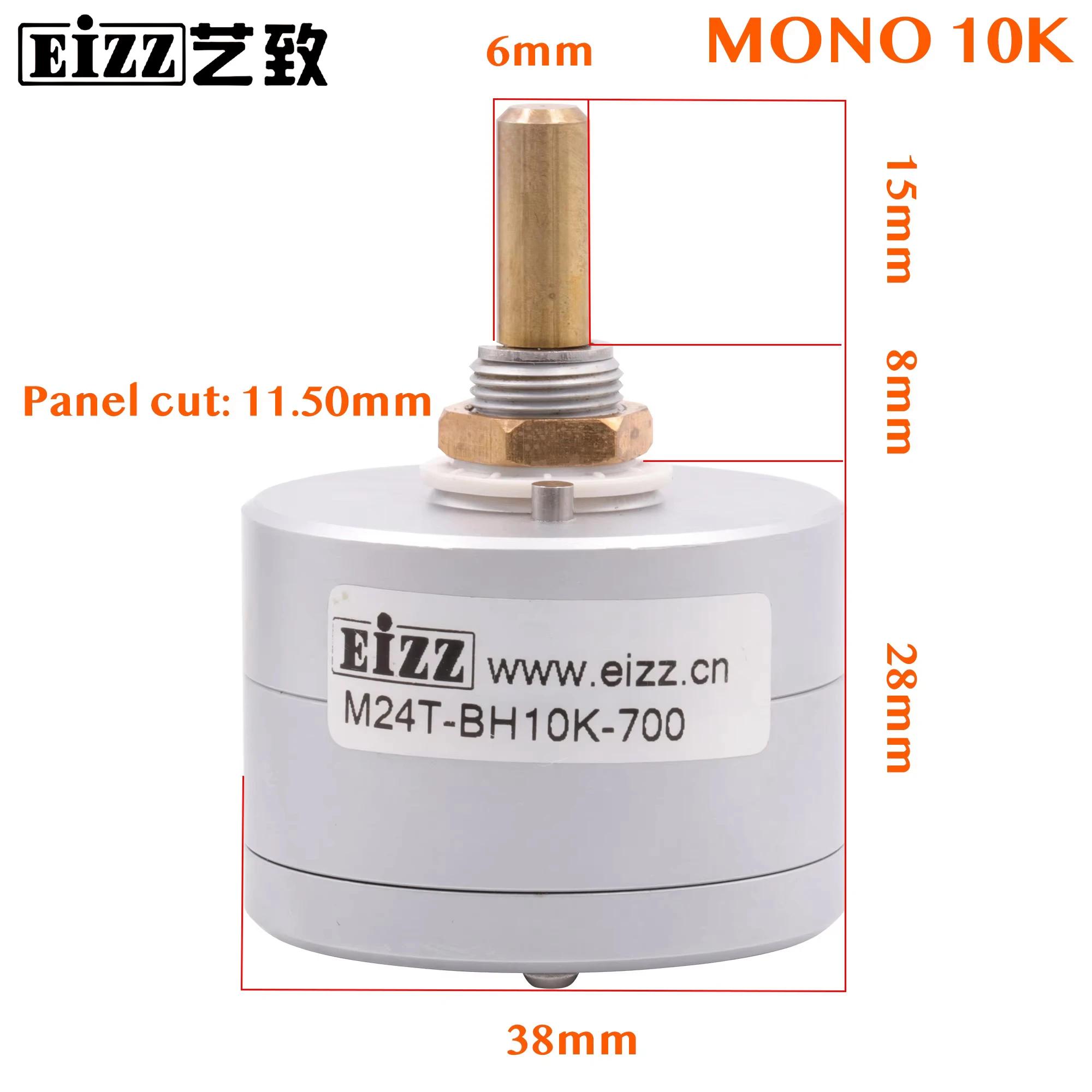 EIZZ-Potentiomètre de Volume Mono Stéréo Haut de Gamme, 10K, 25K, 50K, 100K, 250K, 24 Étapes, Atténu