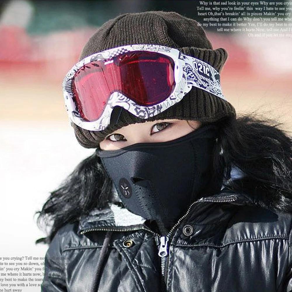 Masque de cyclisme en velours chaud d'hiver, écharpe de sport coupe-vent, couvre-chef, course en ple