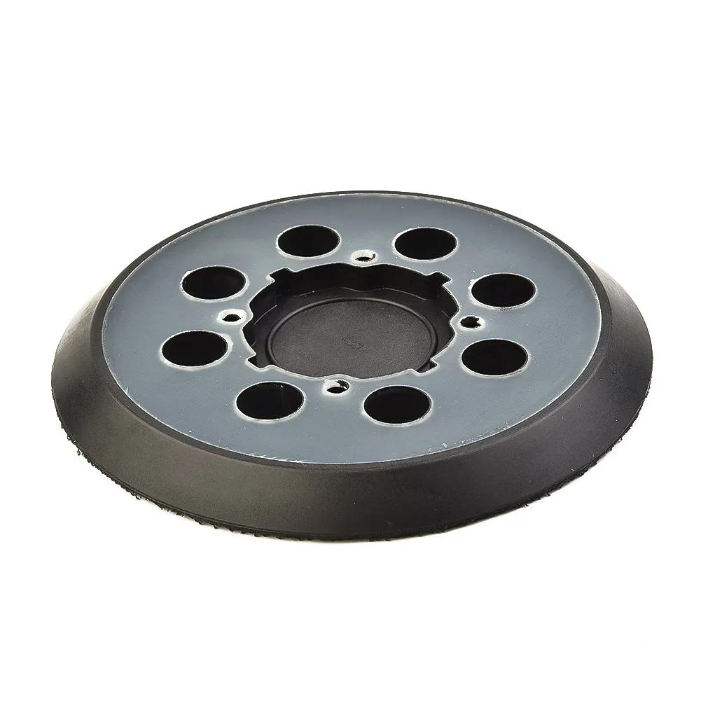 Disque de ponçage de 5 pouces, 125mm, tampon de support, roue Abrasive à crochet et boucle à 8 trous