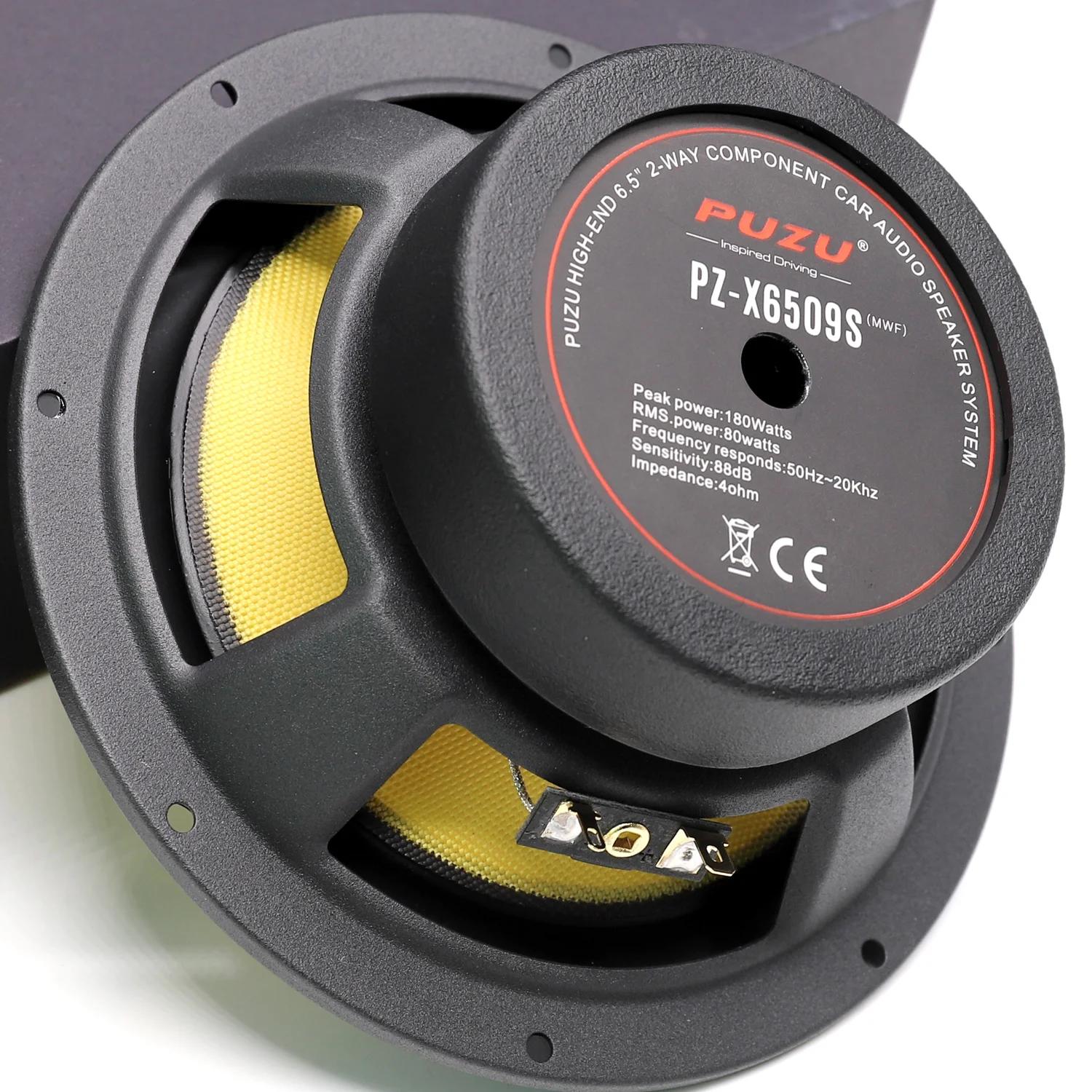 PUZU PZ-6509S 6.5 pouces en Fiber de verre cône sonore Audio de voiture deux fréquences ensemble hau