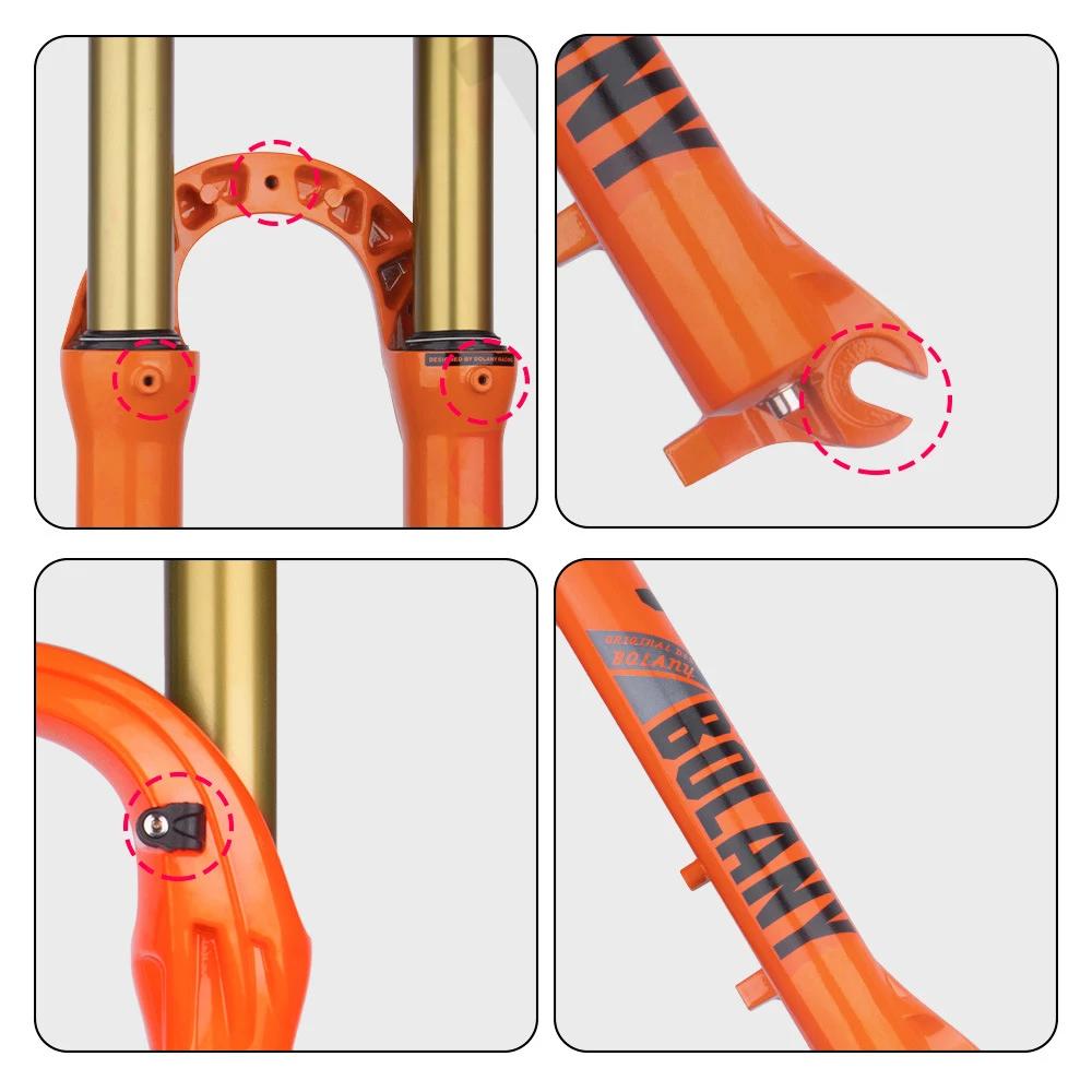 Bolany fourche de VTT 27.5/29 pouces suspension de vélo fourche de Suspension pneumatique vtt fourch