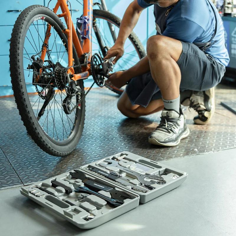 ROCKBROS – ensemble d'outils de vélo, boîte d'outils de cyclisme, vélo professionnel multifonction, 