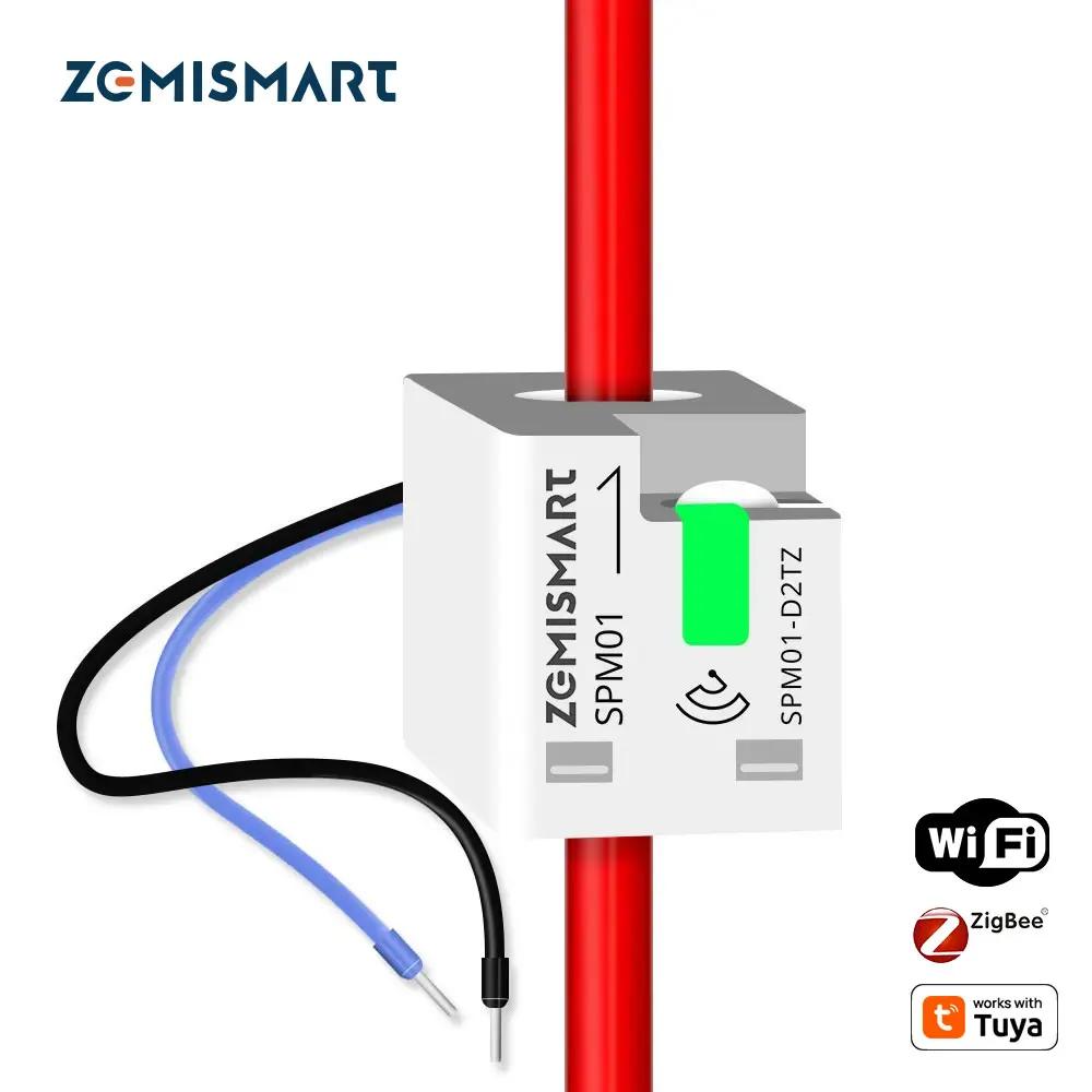 Zemismart Zigbee WiFi 63A MiNi compteur d'énergie capteur de moniteur électrique fonctionne avec Tuy