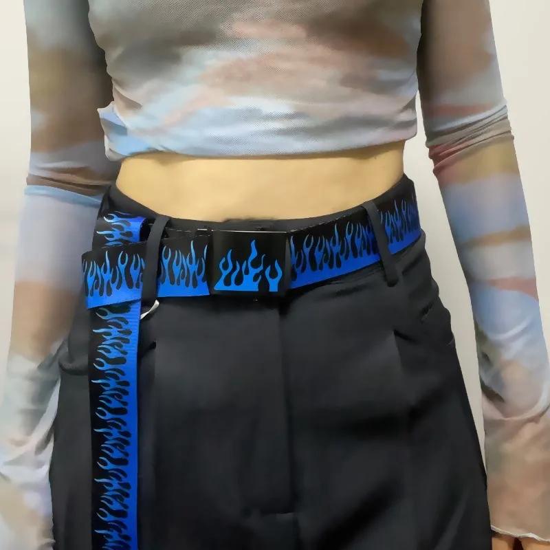 Ceinture de flamme de Style Punk – Décoration de personnalité Hip-hop Street Bad Boy tendance, Durab