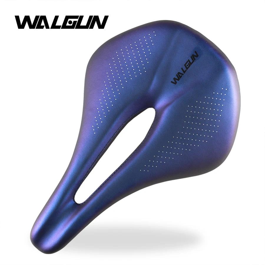 Selle ultralégère en Fiber de carbone dégradé bleu-violet adapté pour vélo vtt ts101 accessoires vtt