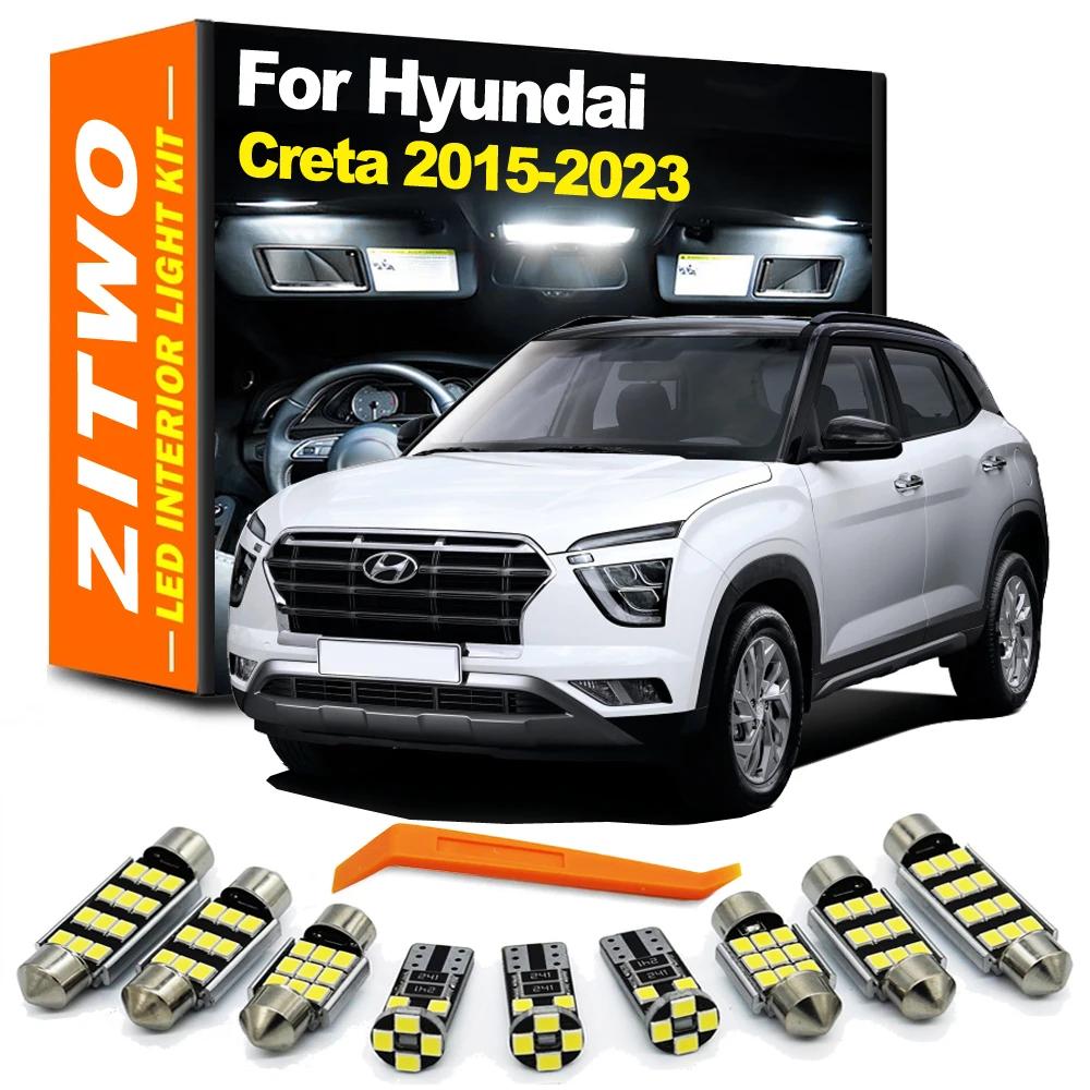 ZITWO – Kit d'ampoules de plaque de lecture intérieure LED, 11 pièces, pour Hyundai Creta 2015 2016 