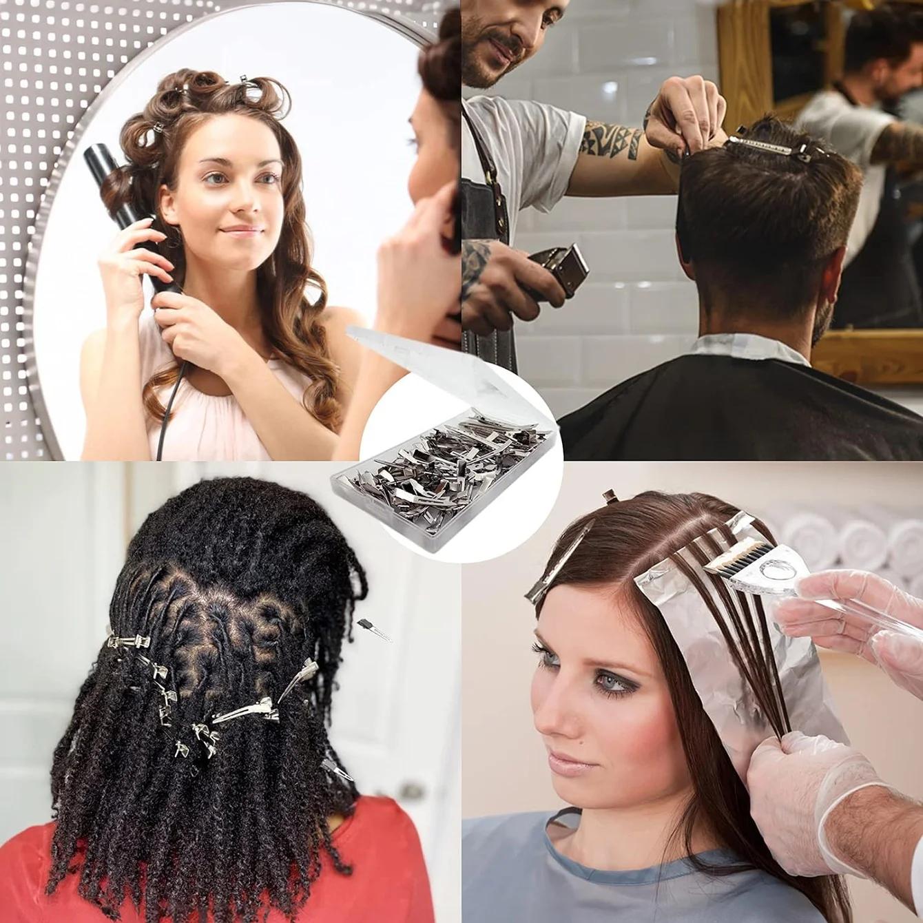 20-50pc dames Salon fixe pince à cheveux métal argent sans couture épingle à cheveux 4.5cm élégant r
