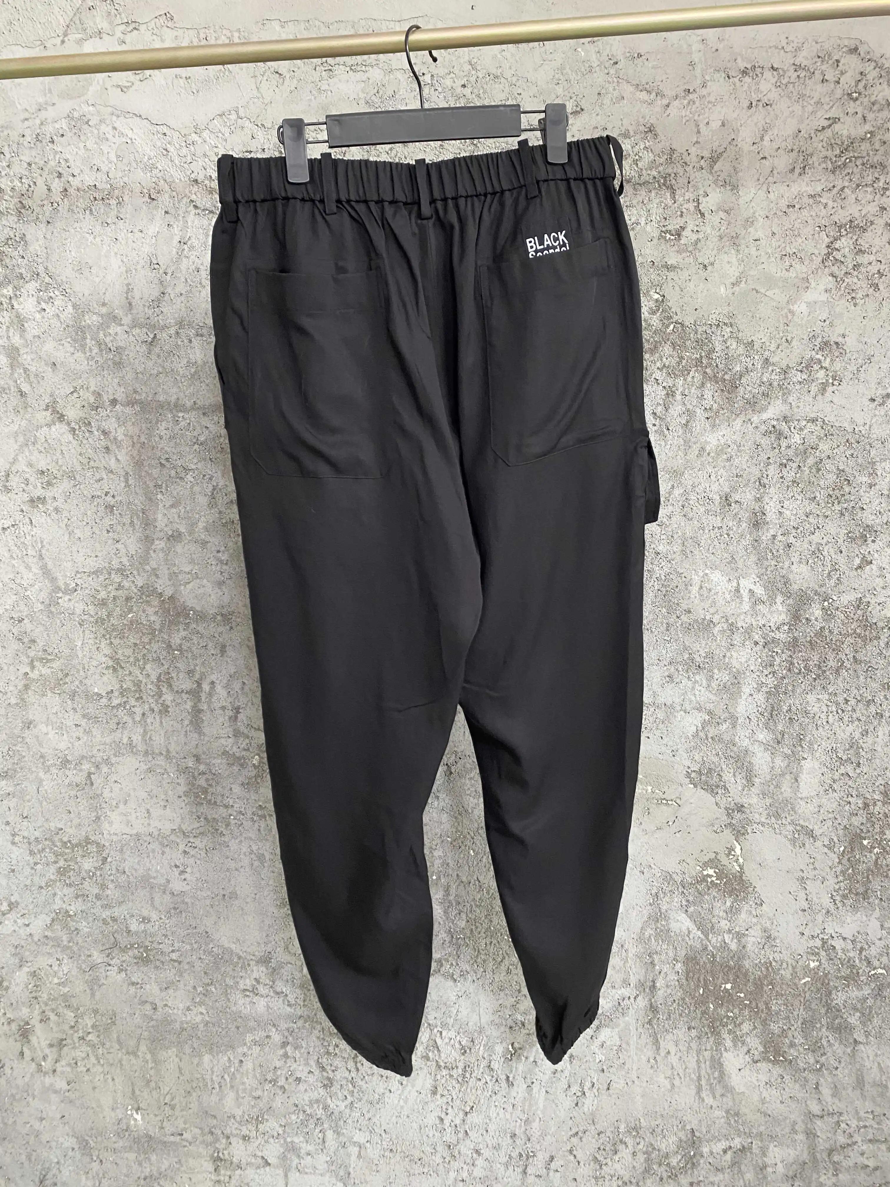 TOP-YAMAMOTO pantalon en tissu de vêtements de travail amples de style fonctionnel multi-poches, pan