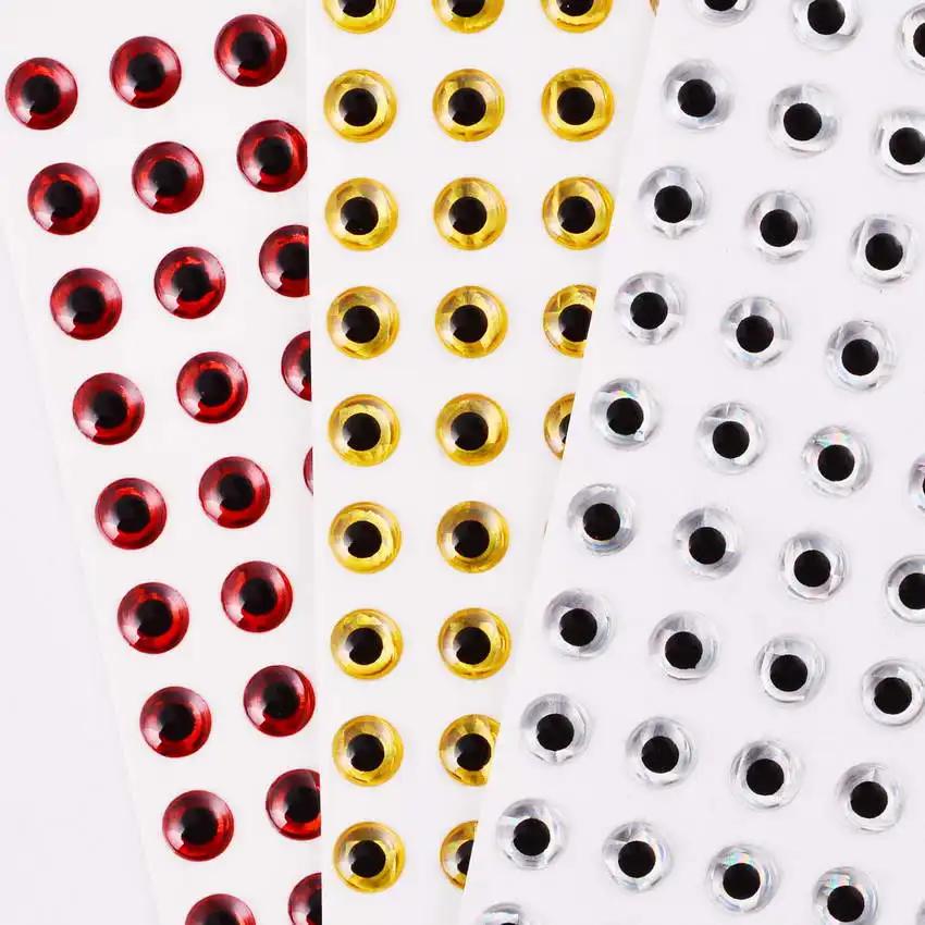 100 pièces leurre de pêche oeil 3D 3mm 4mm 5mm 6mm 7mm 8mm 9mm 10mm 12mm simulation leurres de pêche
