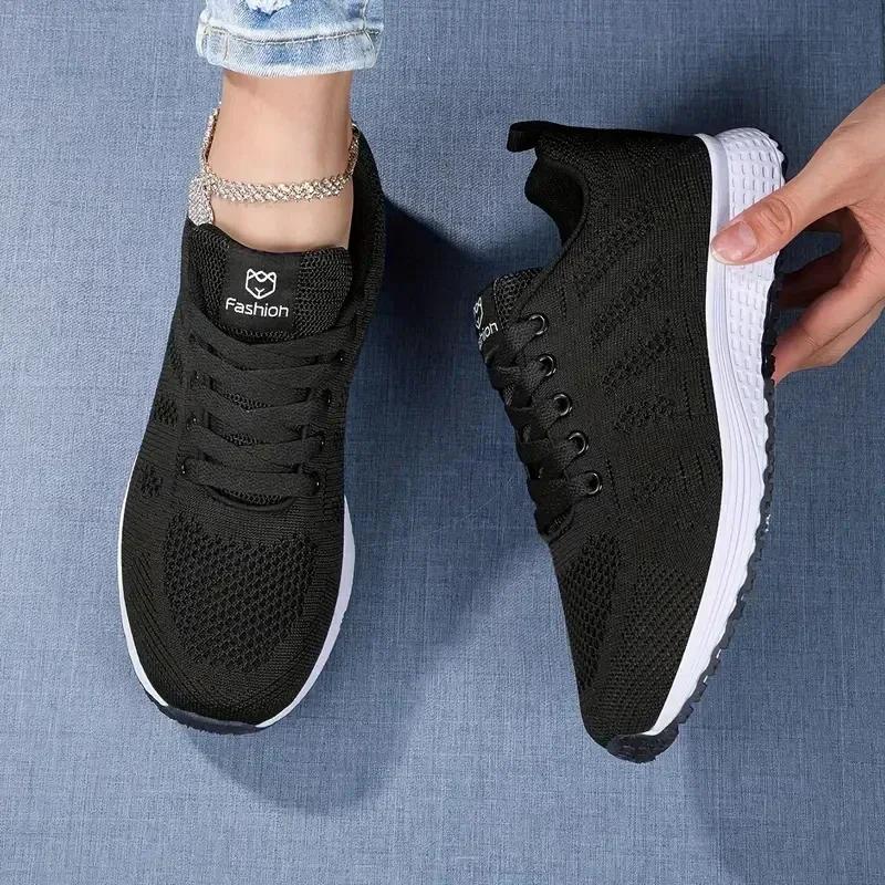Chaussures de course femmes baskets respirantes luxe - Sport mode été léger basket-ball tennis