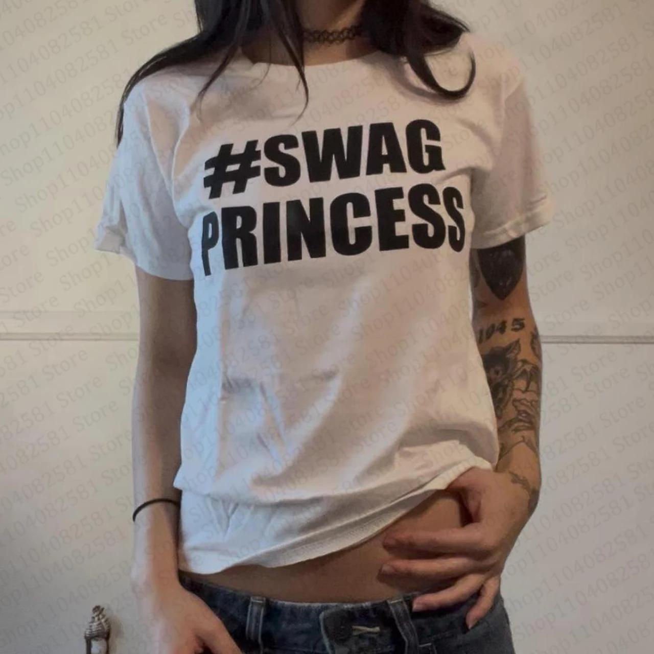 Esthétique Kawaii vêtements rétro femmes 90s haut coupé femmes bébé lettre T-shirt Y2k mode décontra