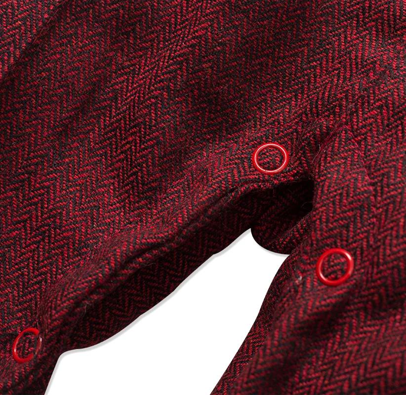 Nouveau-né garçon vêtements formels ensemble infantile garçon Gentleman anniversaire barboteuse tenu