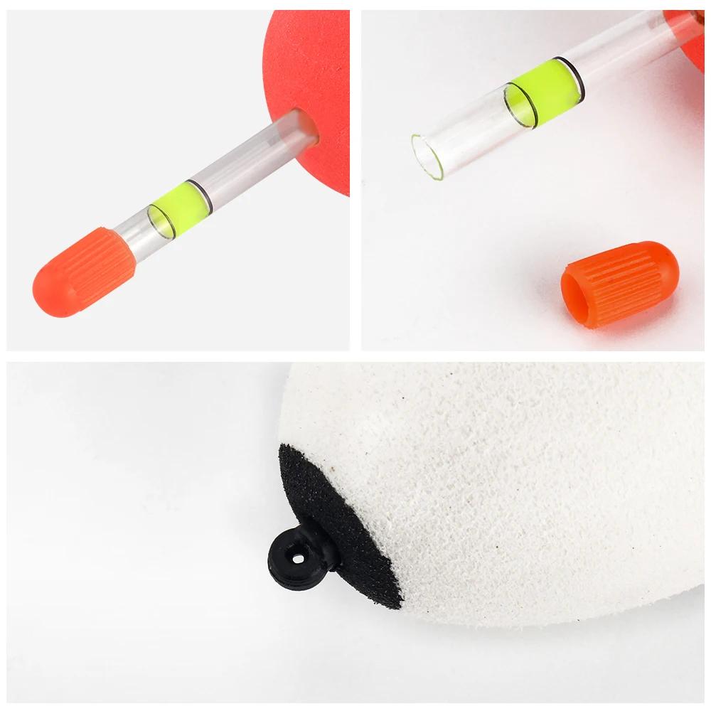 DNDYUJU 3 pièces flotteur de pêche haute qualité EVA bouée lumineuse Tube appât de poisson pour la p