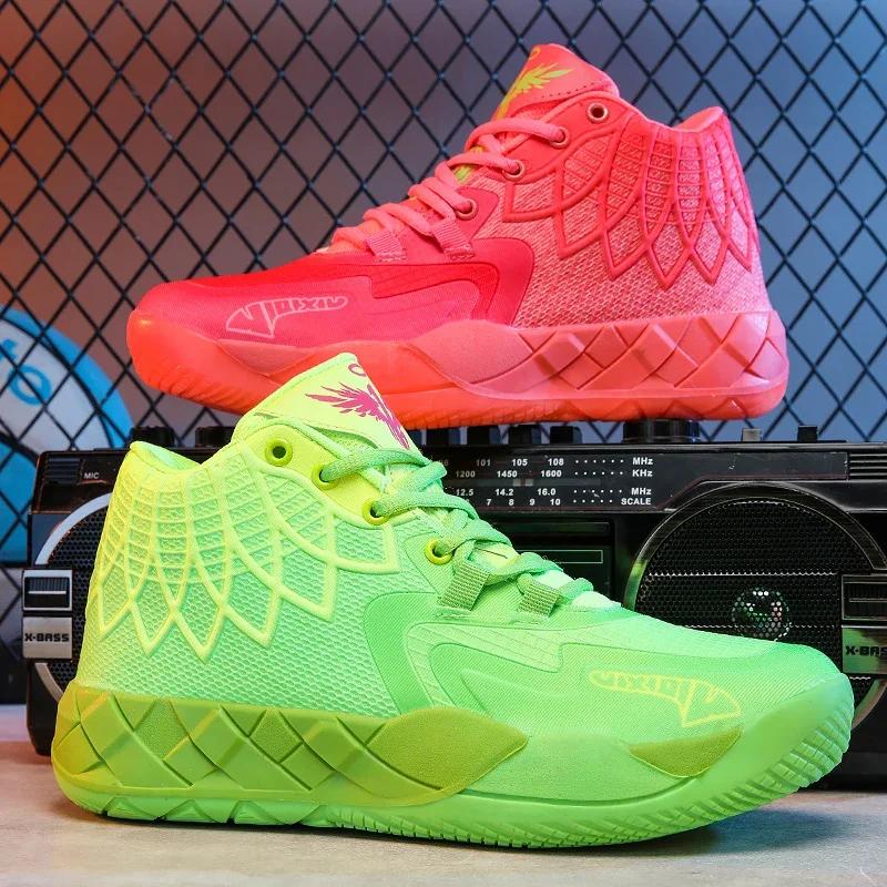 Chaussures de basket-ball respirantes et rembourrées pour hommes, baskets d'entraînement professionn