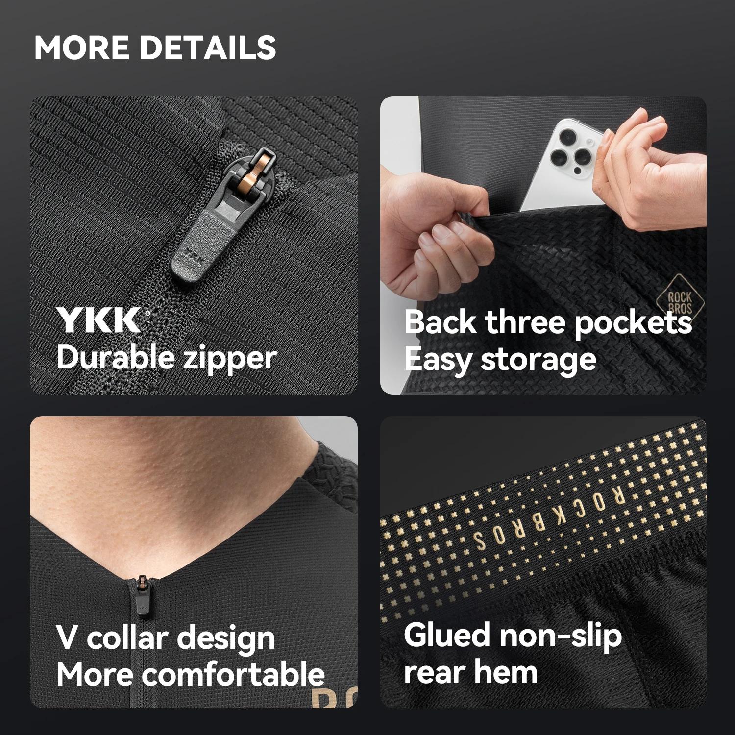 ROCKBROS – Maillot de cyclisme en polaire thermique, ensemble de cyclisme, veste et pantalon à brete