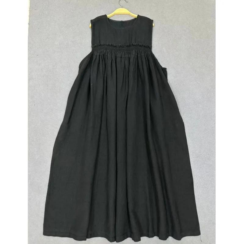 Johnature décontracté sans manches nouveau Style robe pour les femmes été décontracté ample Simple t