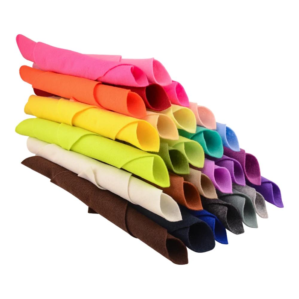 Tissu en feutre super doux, épaisseur 1,4 mm, 30*30 cm/20 cm*90 cm, feuille non tissée pour travaux 