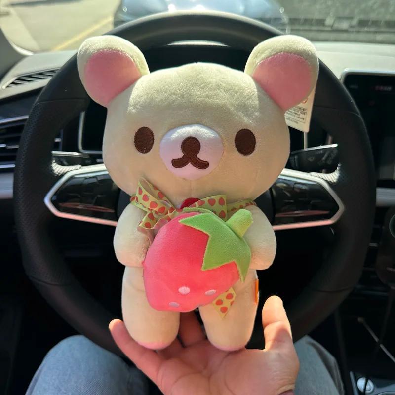 Ours en peluche Rilakkuma 48cm, joli Animal Kuma, poupée en peluche, décoration de chambre Kawaii, j