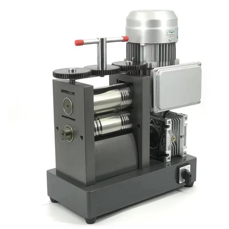 Rouleau de tôle de chaîne de fil d'or de bijoux rouleau personnalisé 1.5HP Machine de laminoir élect