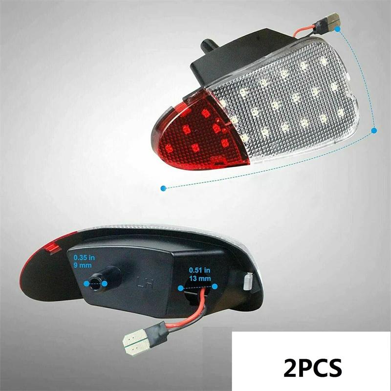 1 paire de panneau de porte intérieure LED, lampe de courtoisie pour accessoires de voiture légers 1