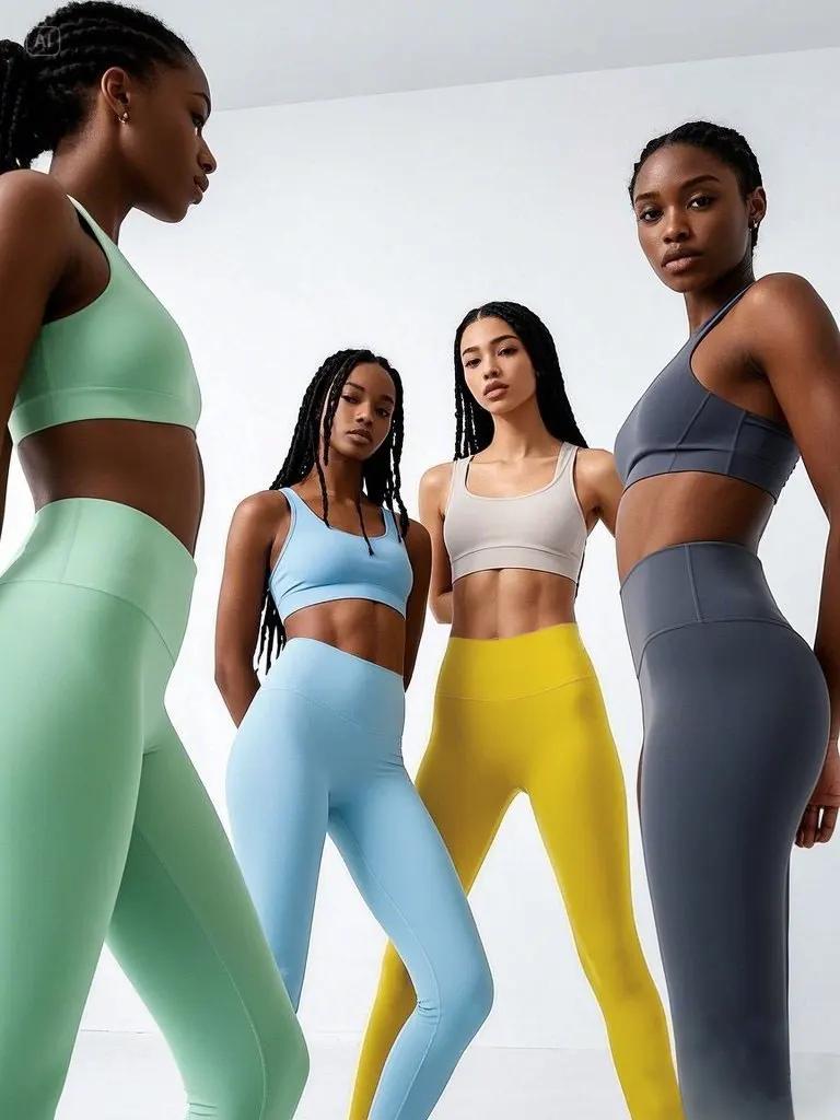 Pantalons de Yoga taille haute, Leggings extensibles à séchage rapide en 4 directions pour la course
