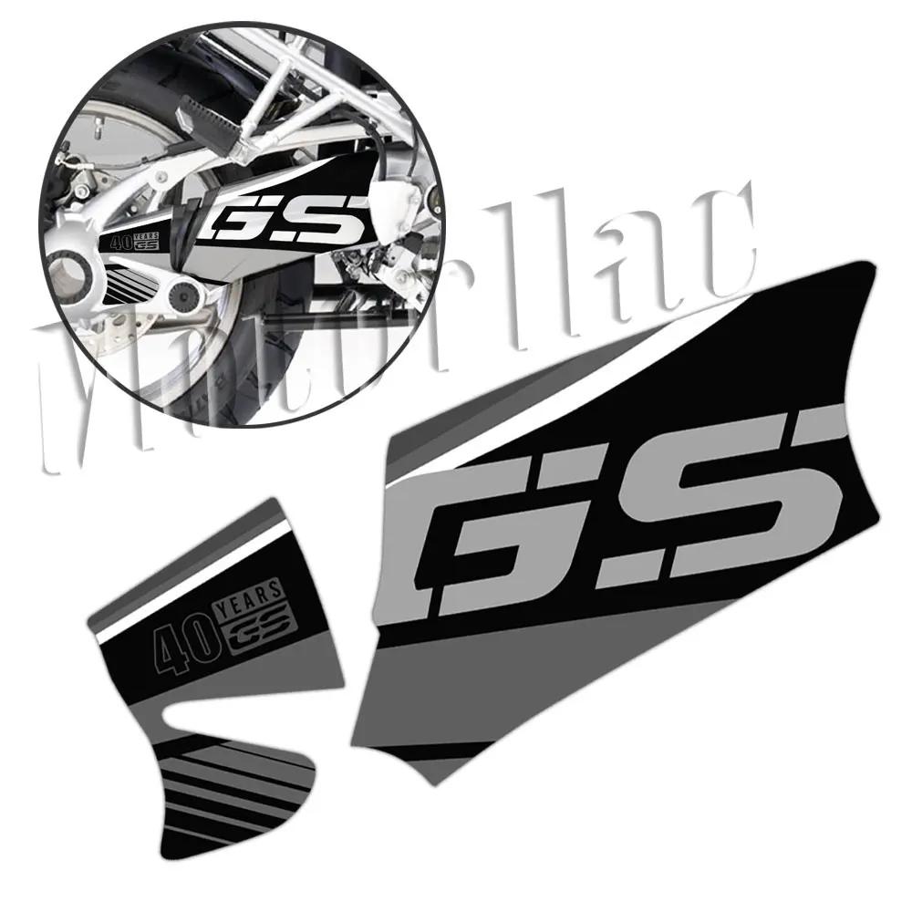 Autocollant de bras oscillant de moto 3M Triple noir 40 ans GS, autocollant d'arbre rotatif pour R12