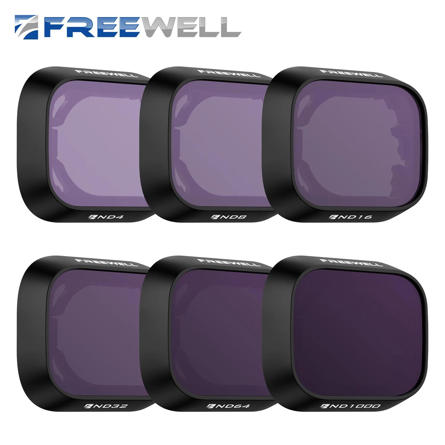 Freewell Professional Drone ND filtre , Accessoires de filtre pour DJI Mini 3, Mini 3 Pro, ND4, ND8,