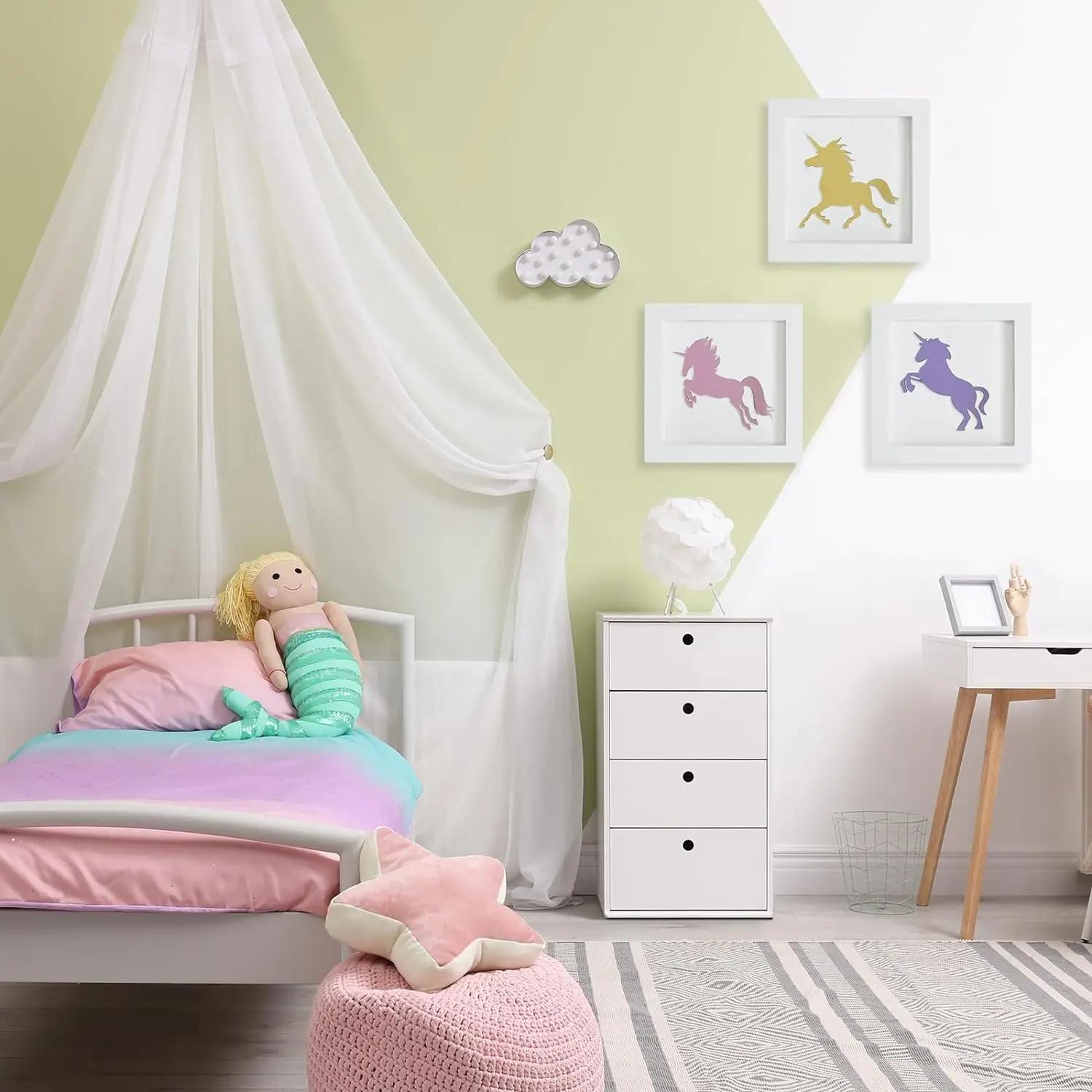Décorations Murales en Bois 3D Encadrées pour Chambre d'Enfant, Signe de Table sur le Thème de Nairo