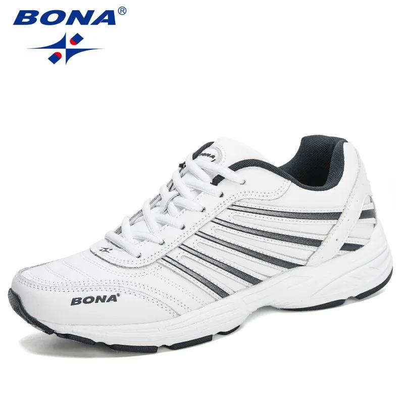 BONA 2023 Nouveaux créateurs homme Chaussures d'athlétisme confortables Chaussures de sport de plein