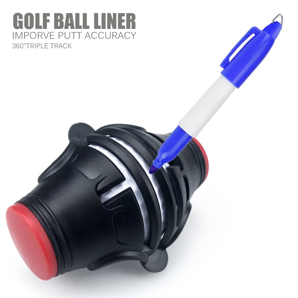 Marqueur de doublure de balle de Golf rotatif à 360 degrés, modèle de marqueur, stylo de positionnem