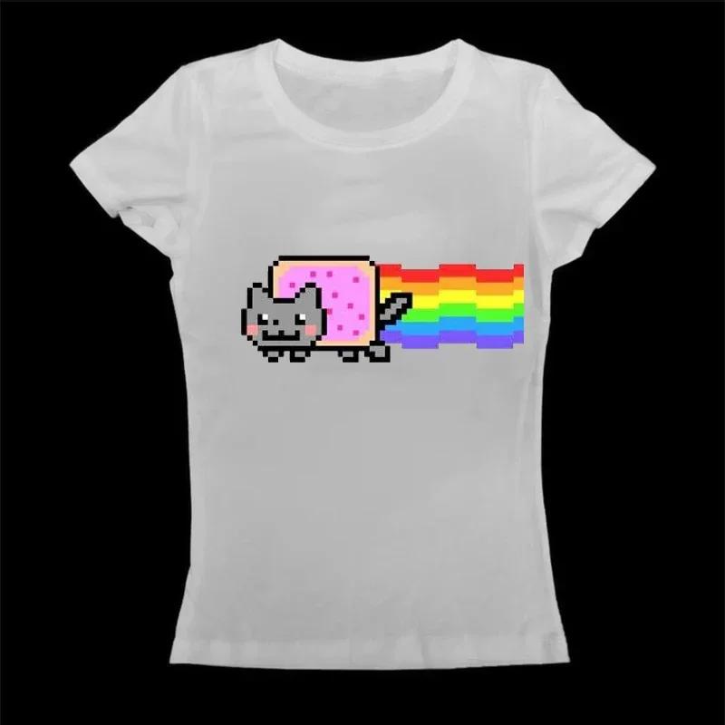 Mignon 2000s esthétique lettre impression T-Shirt Y2K femmes étoiles hauts Harajuku rétro mode gothi