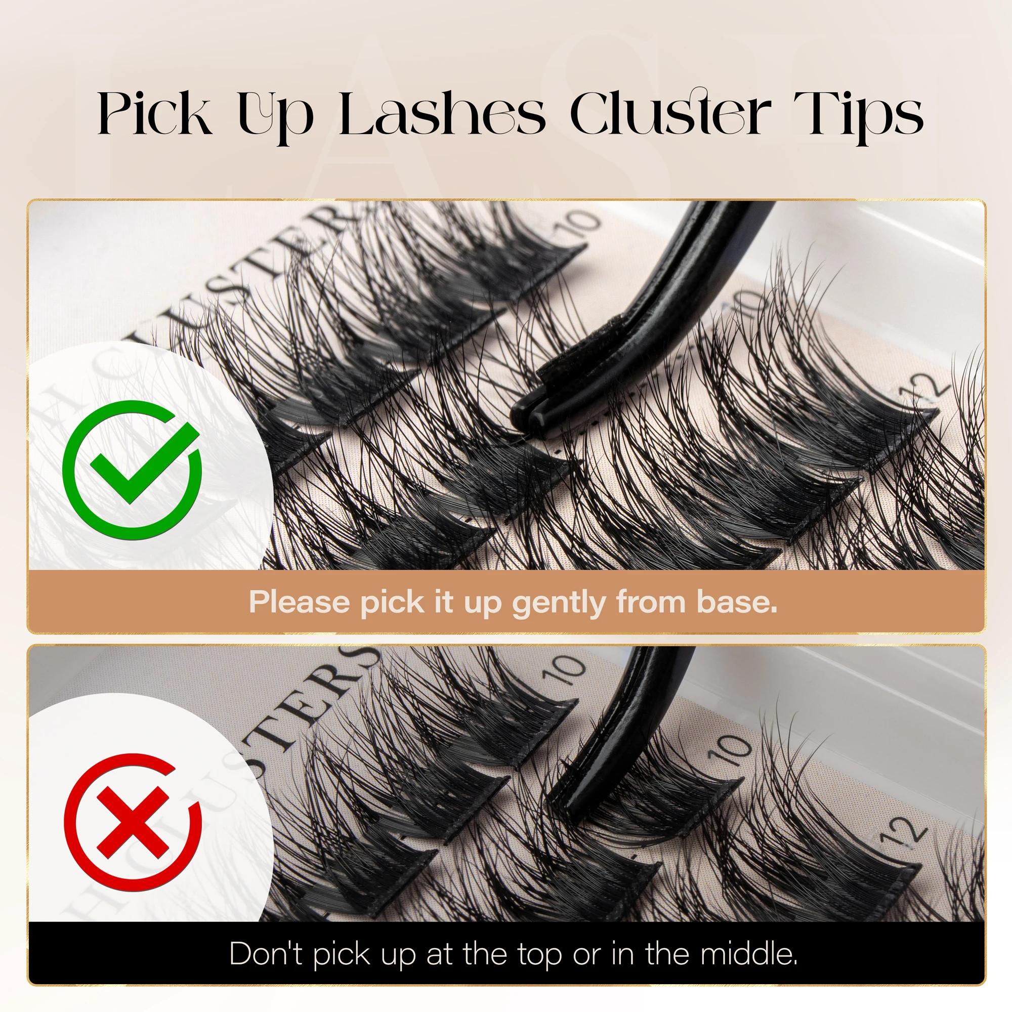 BEFER-Extensions de Faux-Cils Naturels Individuels, Volume Moelleux, Boucles D, DIY