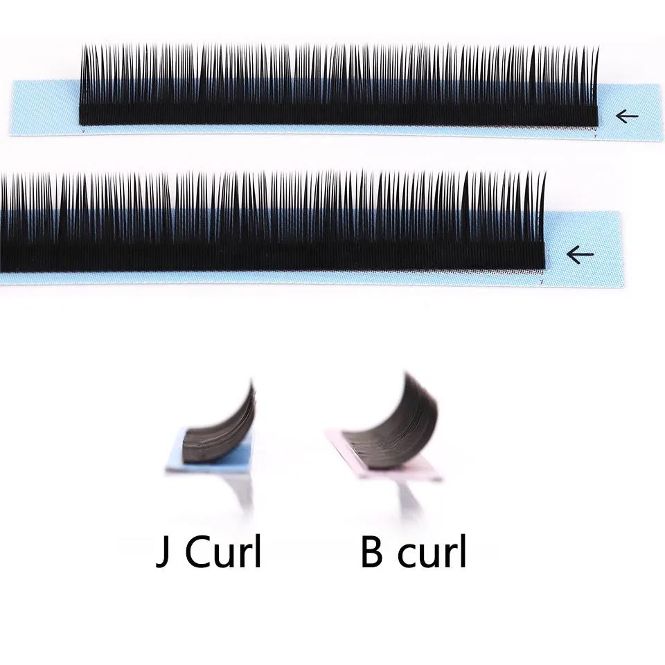 AGUUD J B C D Volume Extension de cils individuels cils noir mat naturel doux 5-7mm cils inférieurs 