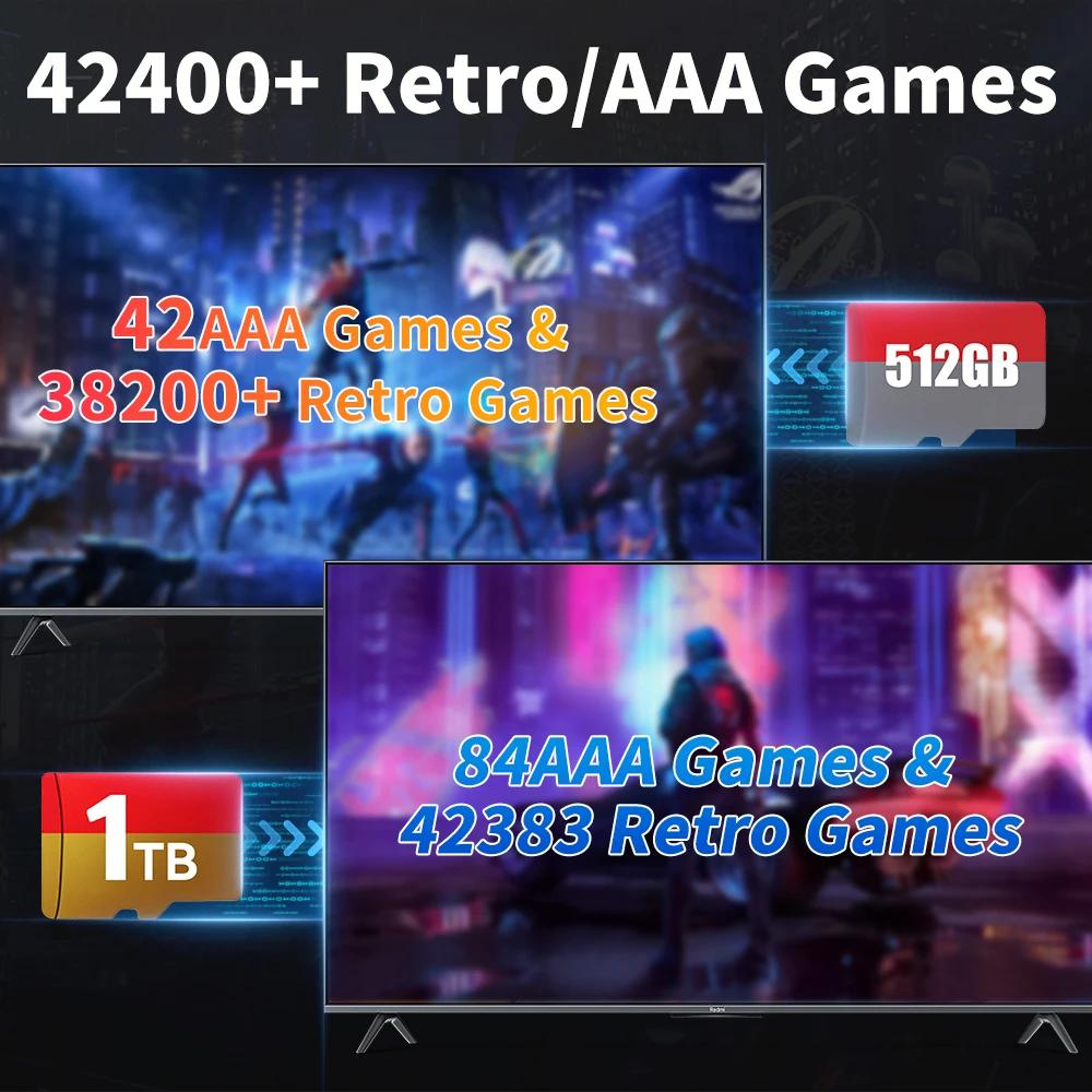 Carte de jeu TF pour ROG ALLY/Rog ALLY X/Wins Handheld/PC Playnite & Retrobat Console de jeu 52400 +
