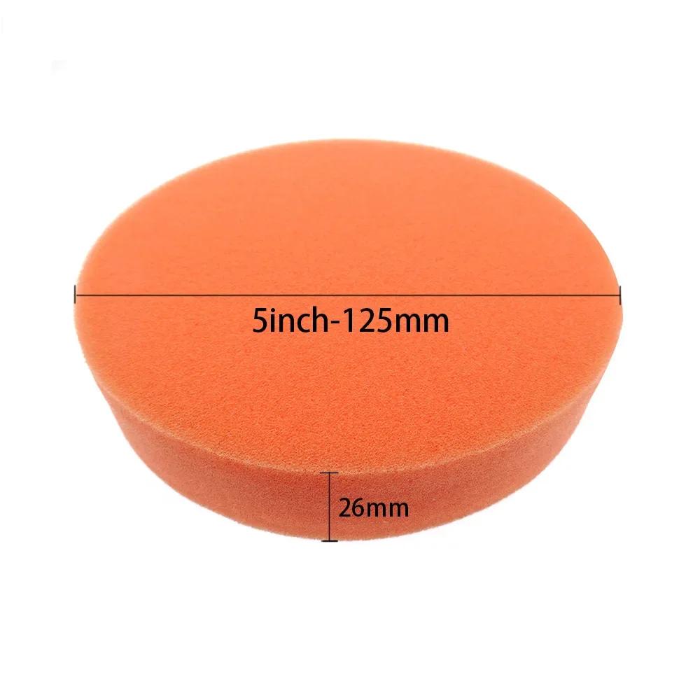 5/10 pièces 5 "125mm tampons de polissage de voiture mousse plate éponge tampon de cire Kit outil po