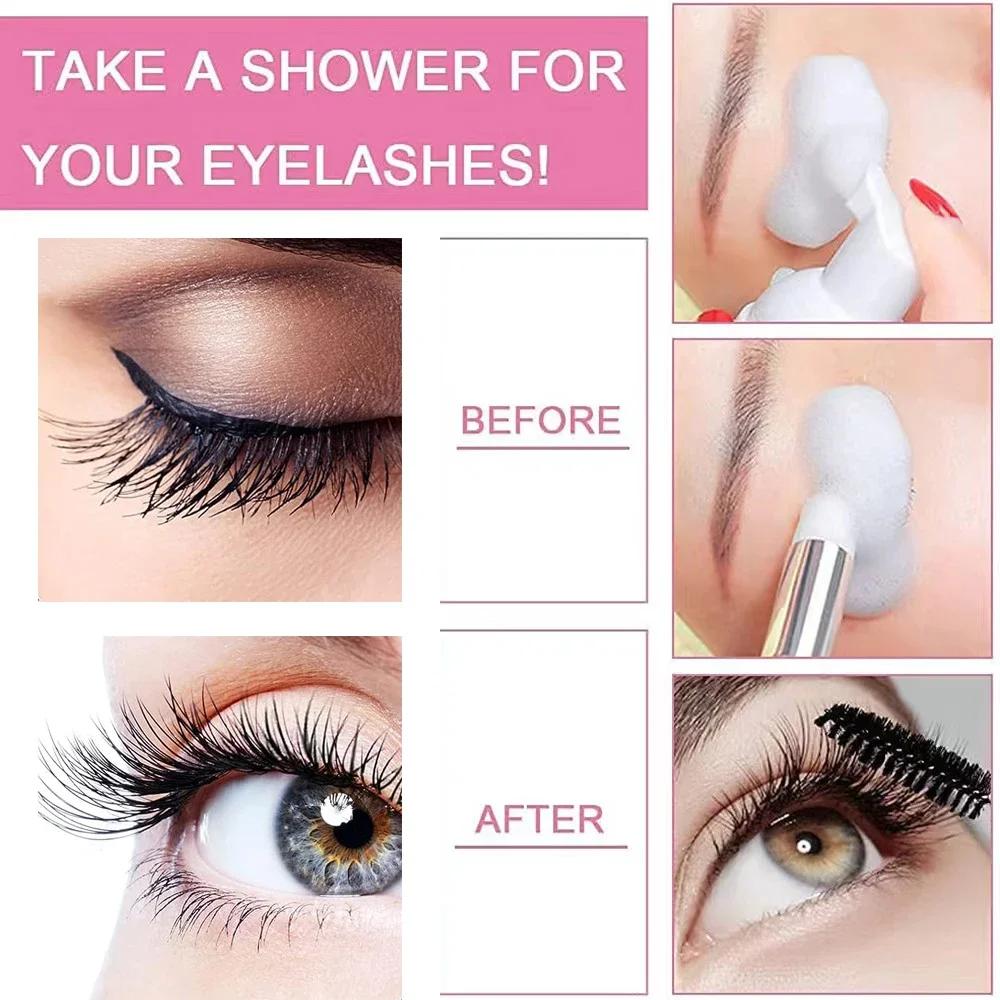 Les outils de nettoyage de shampoing pour cils comprennent une bouteille vide de 60ML, distributeur 