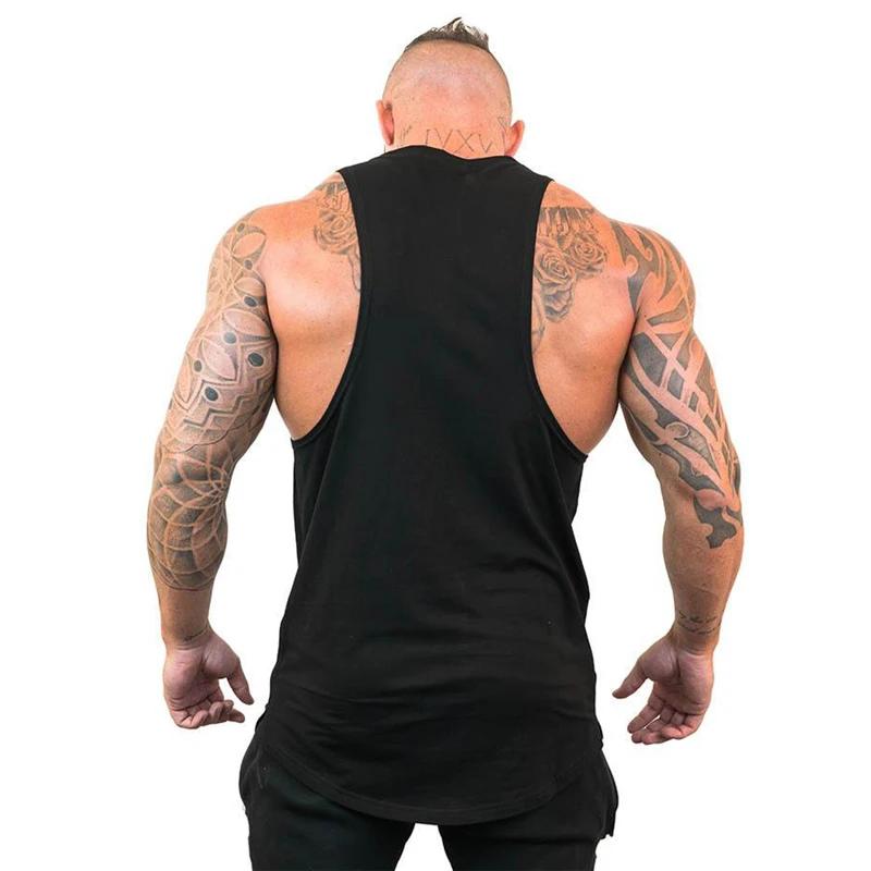 Débardeur de musculation d'été, chemises sans manches, Fitness, vêtements de gymnastique en coton re