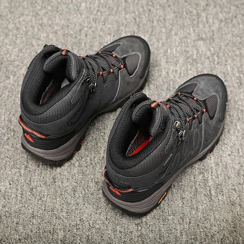 Bottes de randonnée hiver homme HIKEUP - Chaussures imperméables antidérapantes trekking