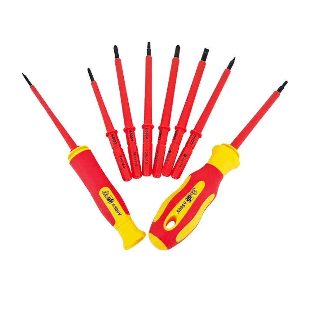 Nouveau tournevis hexagonal tournevis d'électricien isolé ensemble de haute dureté ménage magnétique