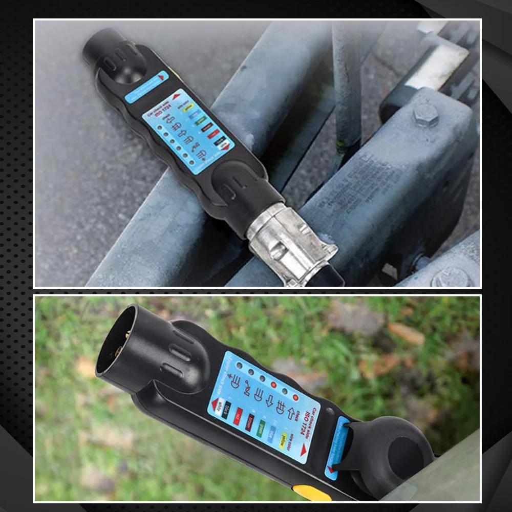 Testeur de remorque 13 broches, câble de test, prise de remorque, prise de diagnostic, outils 12V po