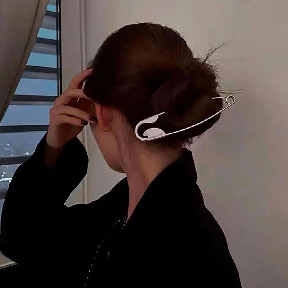 Barrettes à griffes en métal pour femmes et filles, grande épingle de sûreté, accessoires pour cheve