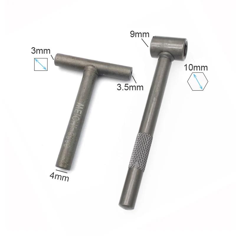 Outil de réglage de soupape de moteur de moto, douille hexagonale carrée, soupape en T essorée, vis 